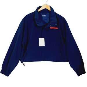 House ID, NWT, Jacket, Cropped Cargo Jacket, Navy Blue, Contemporary, Unisex
